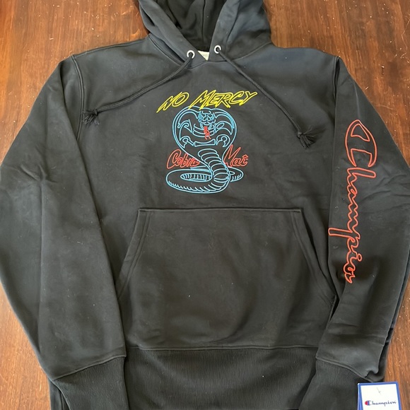 Champion X Cobra Kai No Mercy Hoodie in Black Size M - Picture 5 of 9